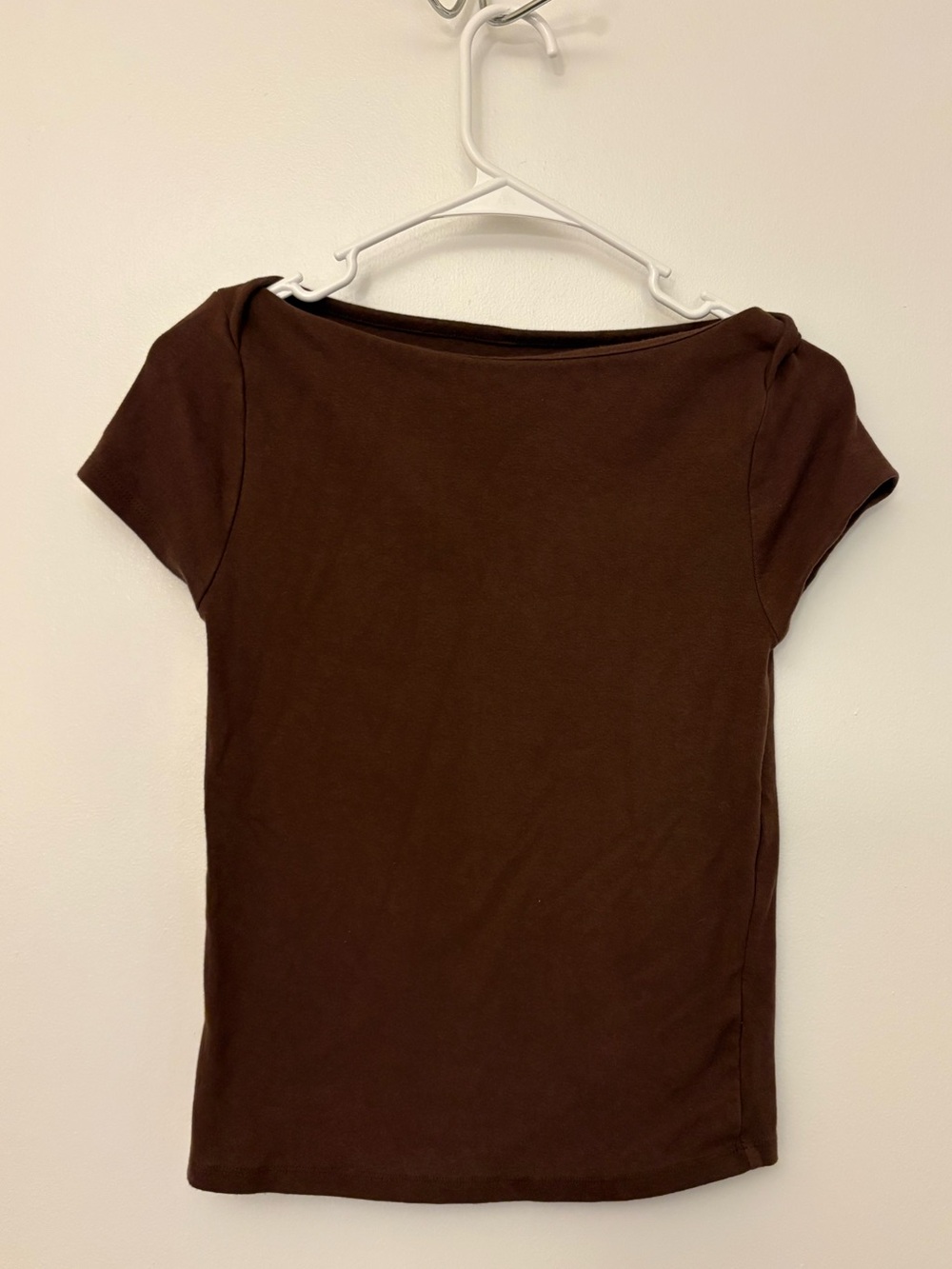 NWOT Old Navy Snug Boat Neck Tshirt - Brown